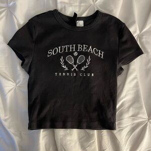 H&M charcoal grey top